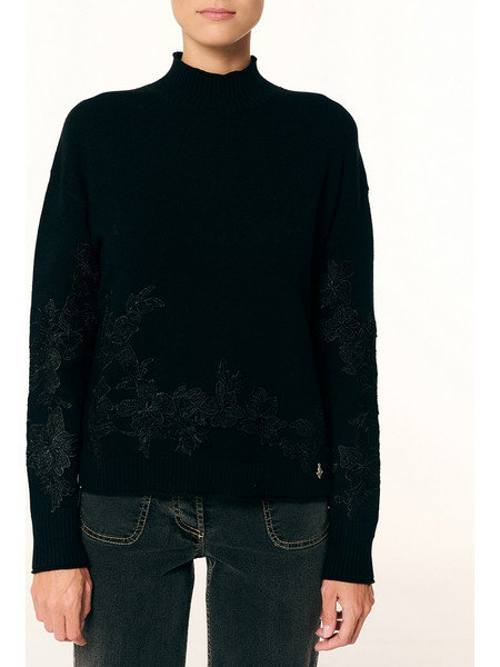 FOREL Πλεκτή μπλούζα 083.90.01.016-Μαύρο Black