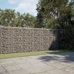 vidaXL Γκαμπιόν με σύρμα 5 mm και πλέγμα 5x10cm 600x50x150 εκ