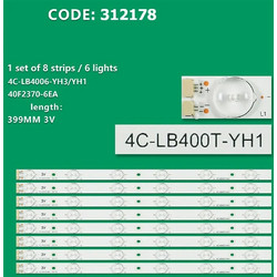 TCL 40" SET 8 PCS LED BAR 4C-LB400T-YH1