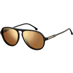 Carrera CA198/S 807/K1 Ανδρικά Γυαλιά Ηλίου Aviator Μεταλλικά Μαύρα με Καφέ Polarized Φακό