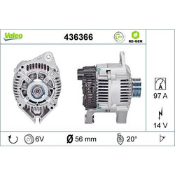 VALEO 436366 - VALEO ΔΥΝΑΜΟ PSA
