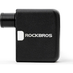 Rockbros 42320008001 μίνι ηλεκτρική τρόμπα ποδηλάτου για βαλβίδες Schrader / Presta, 100 PSI - Μαύρη Μαύρο