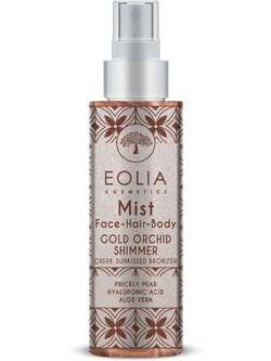 Eolia Cosmetics Shimmering Pink Diamond Gold Orchid Face Hair & Body Mist 150ml