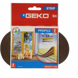 GEKO Αεροστόπ Μονωτικό Λάστιχο Πορτών & Παραθύρων 6m ΤΥΠΟΥ Ε - GEKO(1000/2)