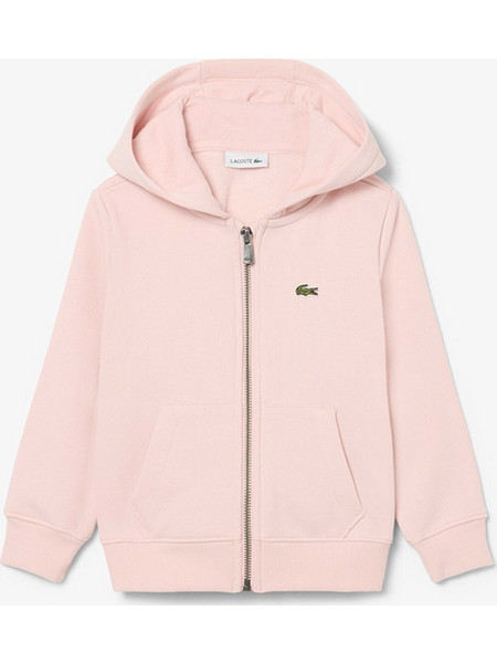 Lacoste Παιδική Ζακέτα Φούτερ Ανοιχτό Ροζ 3SJ2704-ADY