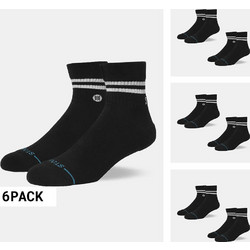 Stance Core Quarter Ανδρικές Κάλτσες Μαύρες 6Pack A356A25COR-BLK