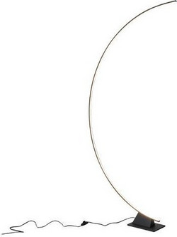 ΦΩΤΙΣΤΙΚΟ ΕΠΙΔΑΠΕΔΙΟ METAΛΛIKO LED 45W 3150Lm 3000K 840X1950mm ΜΑΥΡΟ ARTE ILLUMINA MEDIA LUNA