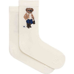 Polo Ralph Lauren Bci Cotton-Wint Br-Crw Ανδρικές Κάλτσες Λευκές 455P18203001