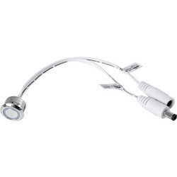 GLOBOSTAR(R) BUTTON 70790 Φωτιζόμενος Χωνευτός Διακόπτης Αφής On/Off & Push Dimming LED DC 12-24V 1 x 4A 96W Max IP20 Ψυχρό Λευκό 6000K - Μ2 x Π2 x Υ1.2cm