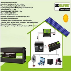 INVERTER METΑΤΡΟΠΕΑΣ ΡΕΥΜΑΤΟΣ GD-2500W-GD-2500W