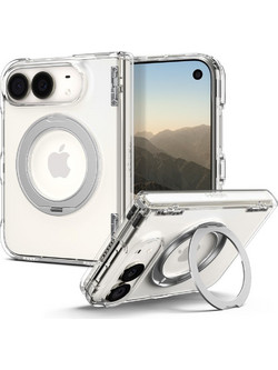 Spigen Ultra Hybrid Pro S MagFit Θήκη Clear White (iPhone Duo)