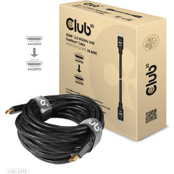 Club3D Καλώδιο HDMI 2.0 Braided HDMI Male to HDMI Male 10m Black
