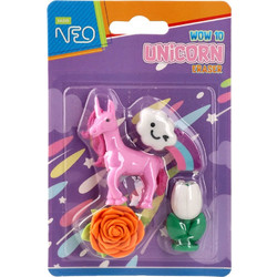 Γόμες Sazio Unicorn Σετ 4 Τεμαχίων 104010 (0029096)