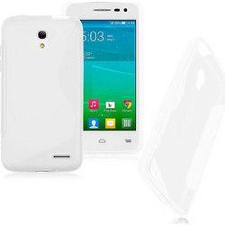Θήκη TPU GEL S-Line για Alcatel Pop S3 Λευκό (ΟΕΜ)