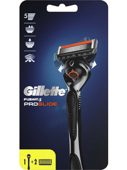 Gillette Fusion 5 Proglide Ξυραφάκι με Ανταλλακτικές Κεφαλές με 5 Λεπίδες & Λιπαντική Ταινία + Ανταλλακτικά Ξυραφάκια 2τμχ
