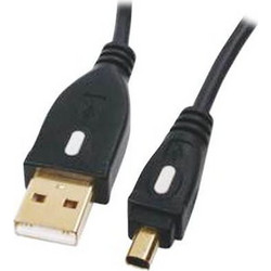 HQ HQCC-163 USB A 2.0 CABLE MALE TO USB MINI MALE MICRO 4PIN 1,8m BLACK MITSUMI