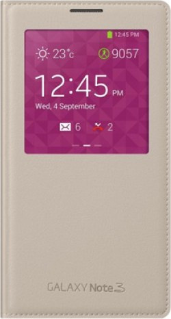 Θήκη Samsung Samsung S-View Cover Beige (Galaxy Note 3)