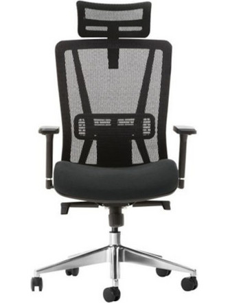 Nec Comfort 01 Plus Καρέκλα Γραφείου με Προσκέφαλο Στήριξη Μέσης και Ανάκλιση Μαύρη 017568