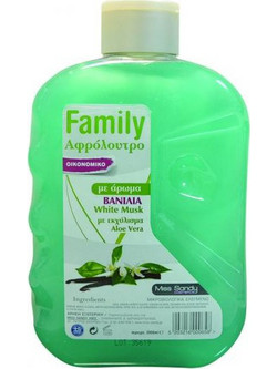 Miss Sandy Family White Musk Αφρόλουτρο σε Gel 2lt