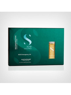 Alfaparf Milano Semi Di Lino Sos Emergency Λάδι Μαλλιών για Επανόρθωση 6x13ml