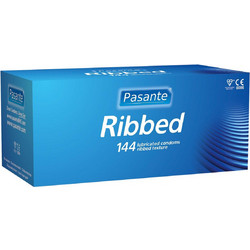 Pasante Ribbed Προφυλακτικά με Ραβδώσεις & Λιπαντικό 144τμχ