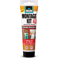 Bison Montage Kit Extreme πρόσφυση,Κατασκευαστική κόλλα σε σωληνάριο 175gr NL126303199