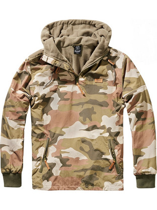 Brandit Ανδρικό Μπουφάν Pullover Αντιανεμικό Καφέ 9393.107.S