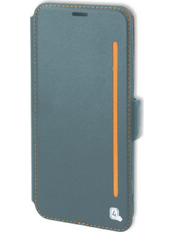 4smarts Flip Case TWO-TONE+ for Apple iPhone X / XS Blue Grey-Orange