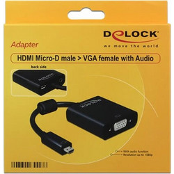Μετατροπέας Micro HDMI σε VGA Θηλυκό με 3.5mm Jack - Tragant (65558) 65558