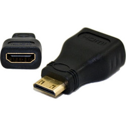 ADAPTER HDMI-A JACK (FEMALE) TO HDMI C MINI (MALE) BLACK VOLTE-TEL