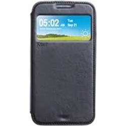 Θήκη Roar Fancy Diary για LG K120 K4 Flip Cover S-View Black Synthetic Leather