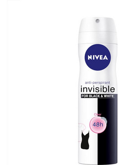 Nivea Invisible for Black & White Clear Γυναικείο Αποσμητικό Spray 48h 150ml