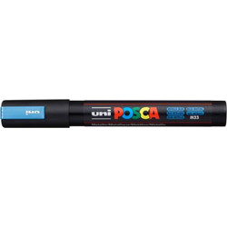 Uni Μαρκαδόρος Ζωγραφικής Posca PC-5M M33 Metallic Blue
