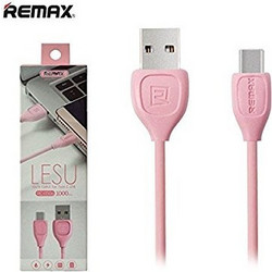 REMAX Lesu Καλώδιο και μεταφορά δεδομένων Micro Usb (RC-050m) 1m Ροζ