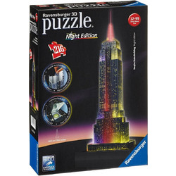 Puzzle Ravensburger 3D Empire State Building Νight Edition 216 Κομμάτια
