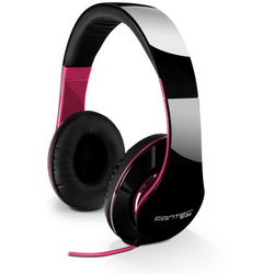 Fantec SHP-250AJ Ενσύρματα Ακουστικά On Ear Μαύρα Ροζ