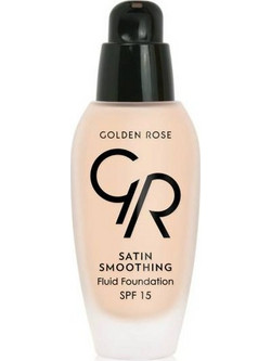 Golden Rose Satin Smoothing Fluid 27 Medium Liquid Foundation SPF15 34ml