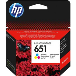 HP 651 C/M/Y Μελάνι Εκτυπωτή Inkjet C2P11AE