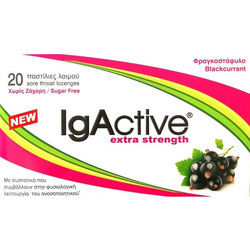 IgActive Καραμέλες για Ερεθισμένο Λαιμό & Πονόλαιμο Ευκάλυπτος Μέντα & Φραγκοστάφυλλο 20τμχ