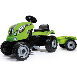 Smoby Farmer XL Ποδοκίνητο Παιδικό Τρακτέρ με Καρότσα Πράσινο