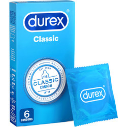 Durex Classic Προφυλακτικά με Λιπαντικό 6τμχ
