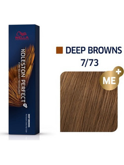 Wella Koleston Perfect Me+ Deep Browns 7/73 Ξανθό Καφέ Χρυσό Μόνιμη Βαφή Μαλλιών 60ml