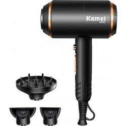 Kemei KM 8896 Πιστολάκι Μαλλιών Ionic με Φυσούνα 4000W