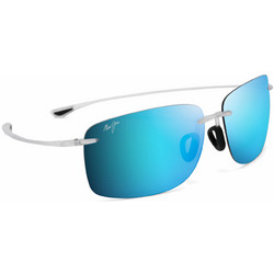 Maui Jim B443-05CM Ανδρικά Γυαλιά Ηλίου Οβάλ Κοκάλινα Λευκά με Μπλε Polarized Φακό