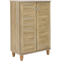 Pakoworld Santo Παπουτσοθήκη Ξύλινη Sonoma Μ60xΠ34.5xΥ91.5cm 123-000029