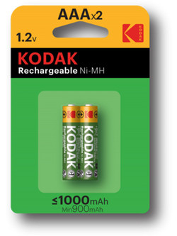 Kodak Rechargeable AAA 1000mAh 2τμχ