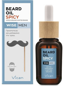 Vican Wise Men Spicy Λάδι για Γένια 30ml