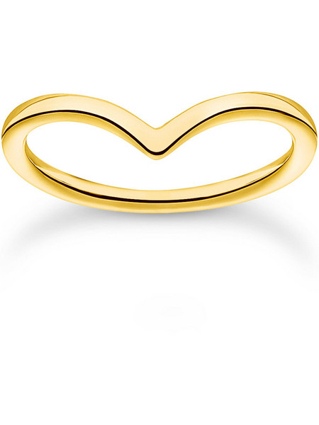 Thomas Sabo Γυναικείο Δαχτυλίδι από Ασήμι 925 Χρυσό TR2393-413-39