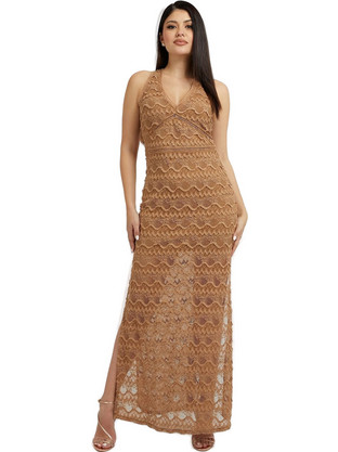 Guess Liza Maxi Καλοκαιρινό Φόρεμα για Γάμο / Βάπτιση Ταμπά W3GK27KBPQ0