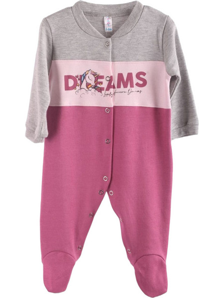 Dreams by Joyce Φορμάκι Μακρυμάνικo για Κορίτσι Ροζ Γκρι Φούξια 2371213